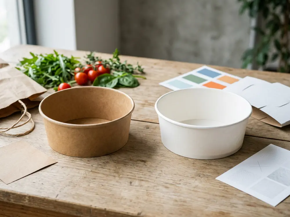Kraft vs White Paper Bowls: A Branding Decision, Not Just a Color Choice